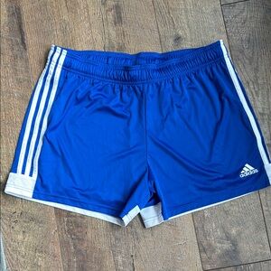 adidas Blue and White Athletic Shorts